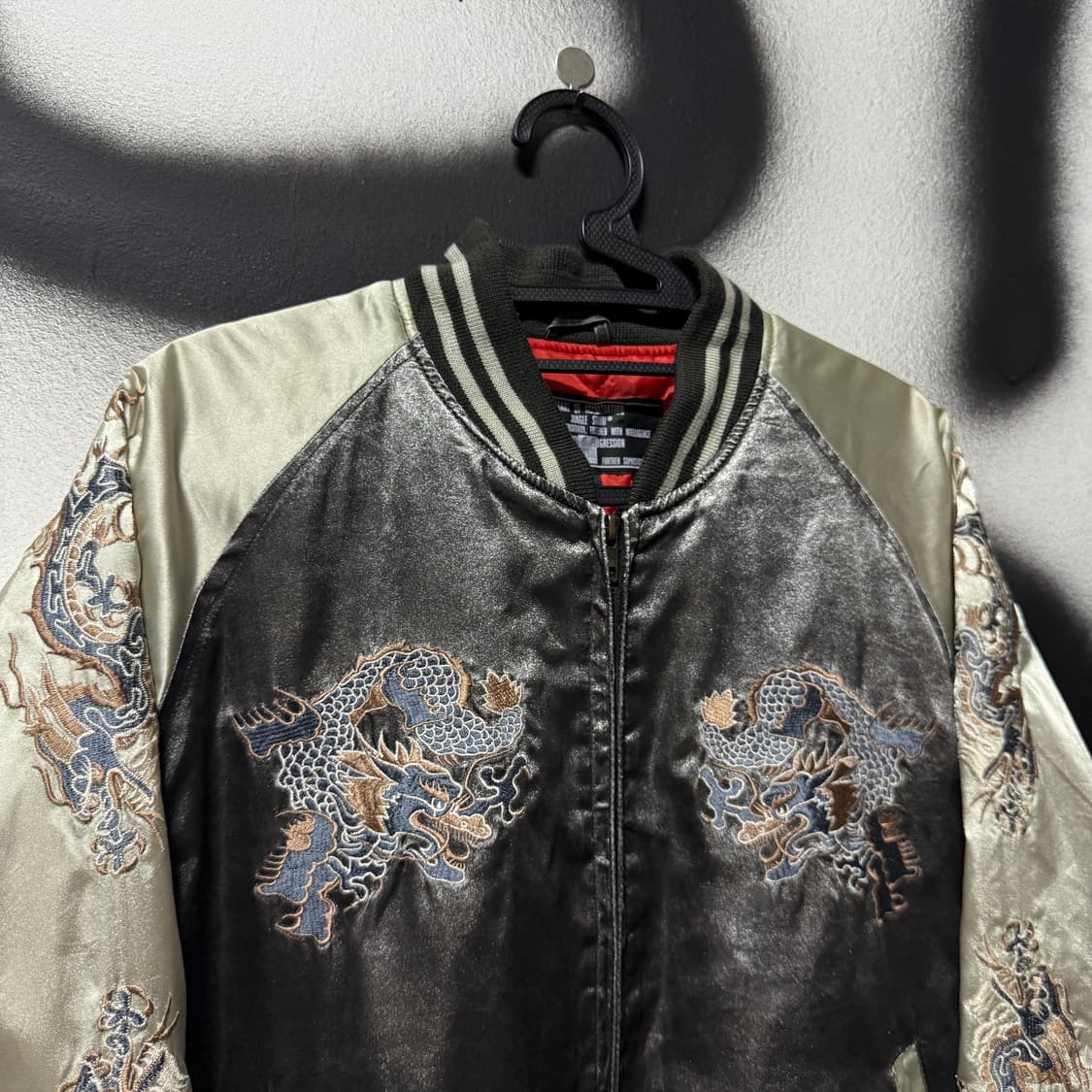 대장급 카라쿠리맛 재패니즈 오리엔탈 풀 자수 퀼팅 스카잔 자켓 상품이미지3