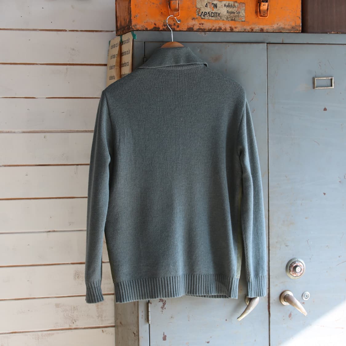 (착용컷) 스웨이드 니트 자켓 (남성용 98) 상품이미지2