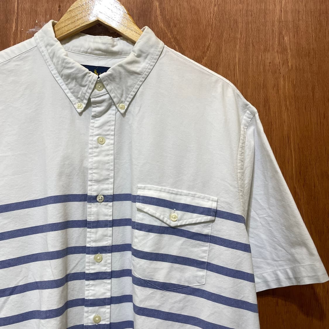 (2XL) POLO 폴로 랄프로렌 스트라이프 반팔 셔츠 슬림핏 상품이미지4