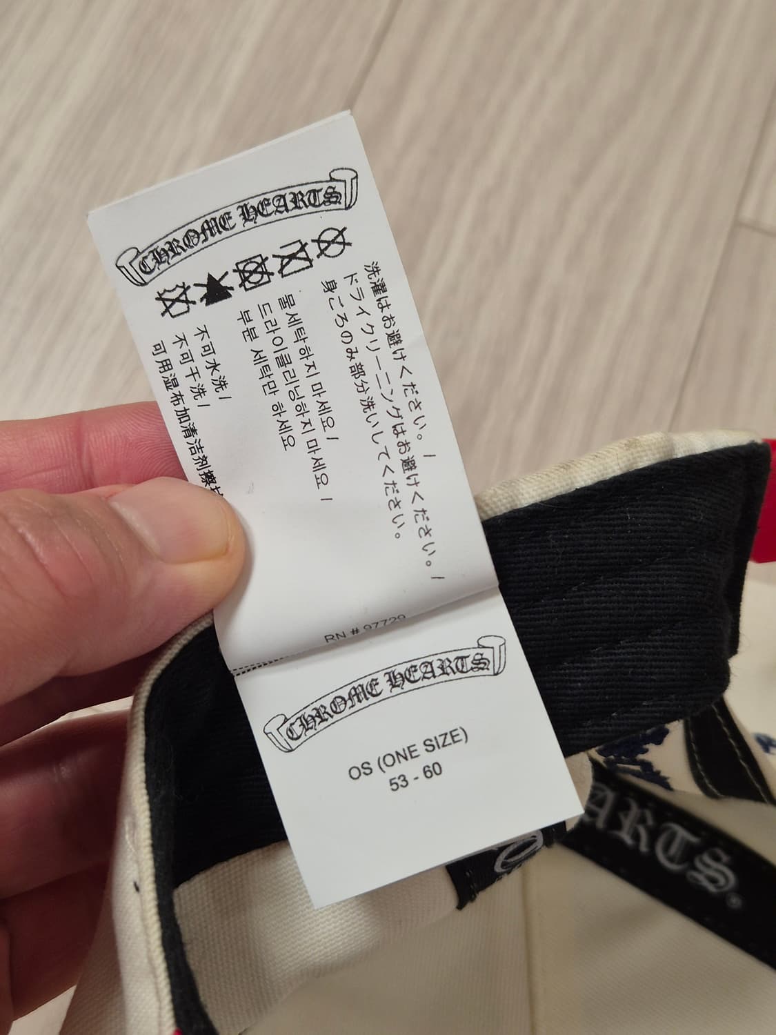 크롬하츠 CH자수 5패널 캡 (레드×아이보리) 상품이미지9