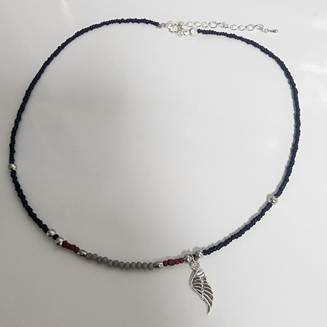 날개 포인트 비즈 목걸이 상품이미지2