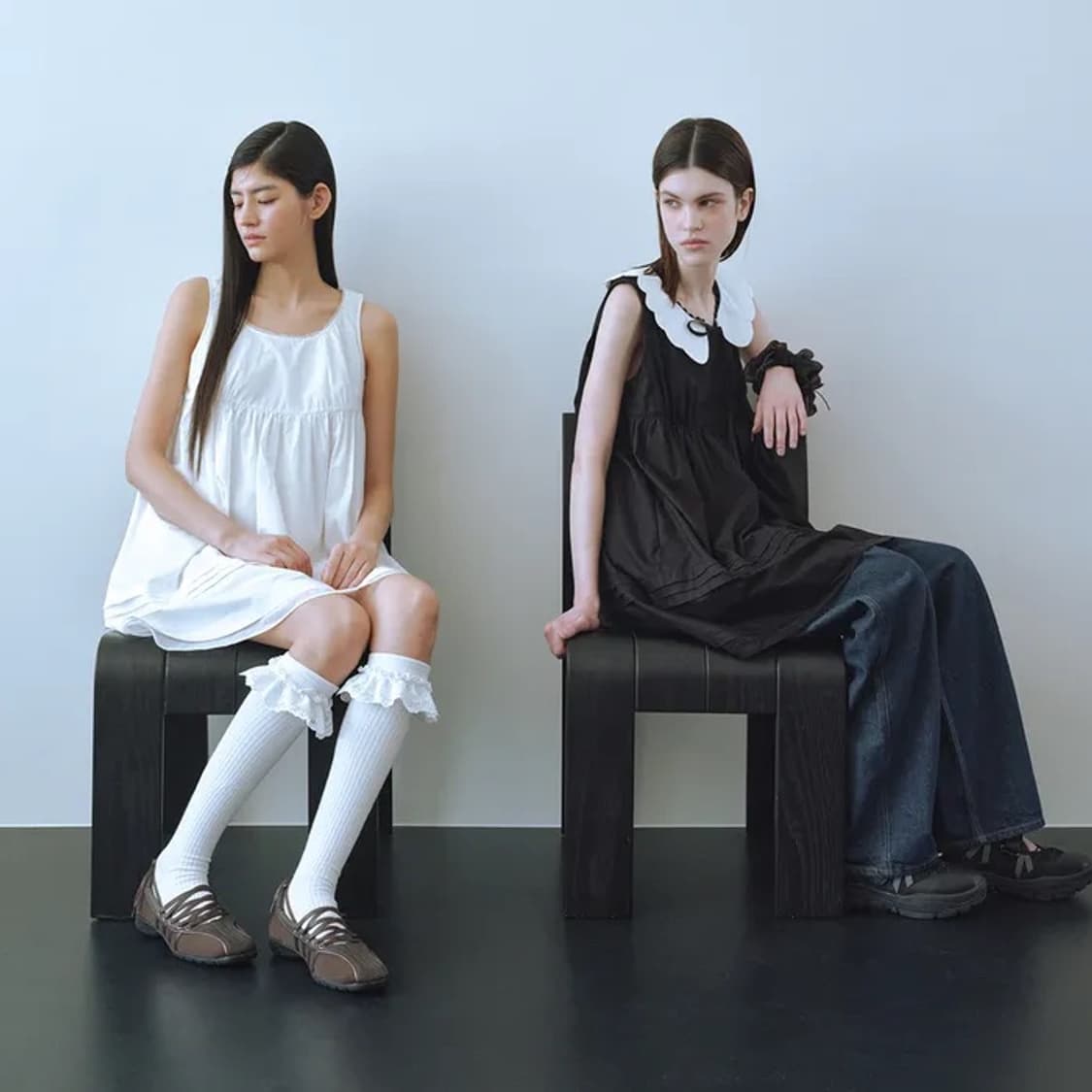 클로르 코튼 미니 드레스 Clor cotton mini dress 상품이미지3