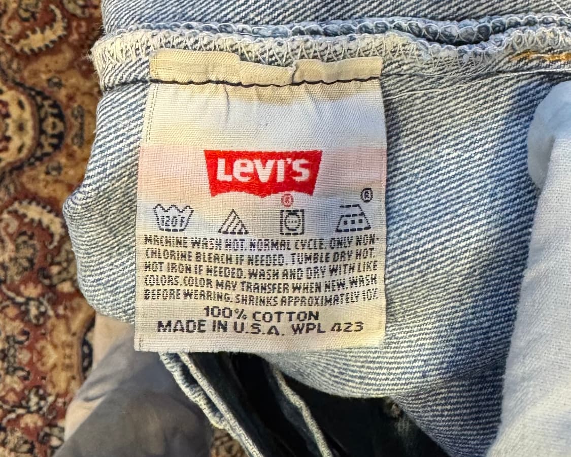 usa 빈티지 리바이스 501 데님 32"(30~31추천) (466) 상품이미지3