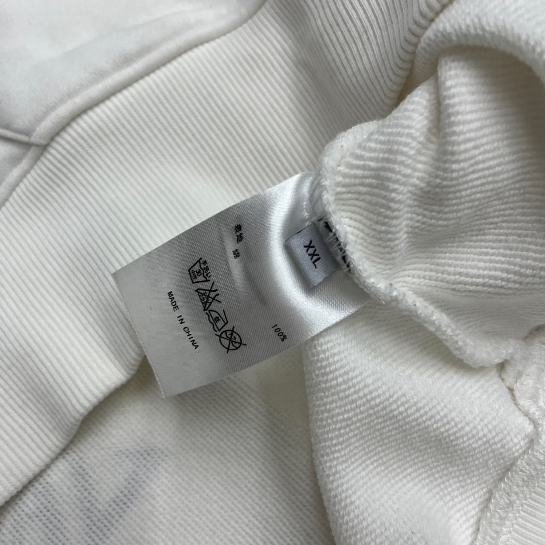 Y-3 요지야마모토 화이트 후드티 XXL 상품이미지5