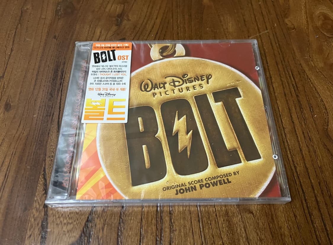 디즈니 애니메이션 영화 볼트 OST 영화음악 라이센스 초판 미개봉 CD 상품이미지1