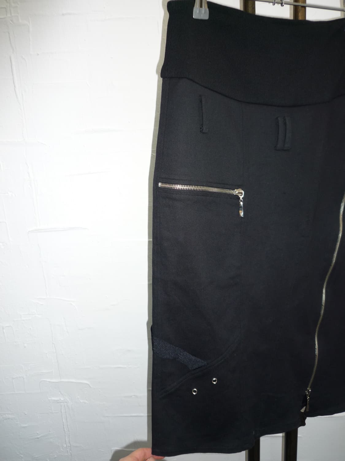 black asymmetrical midi skirt 상품이미지5