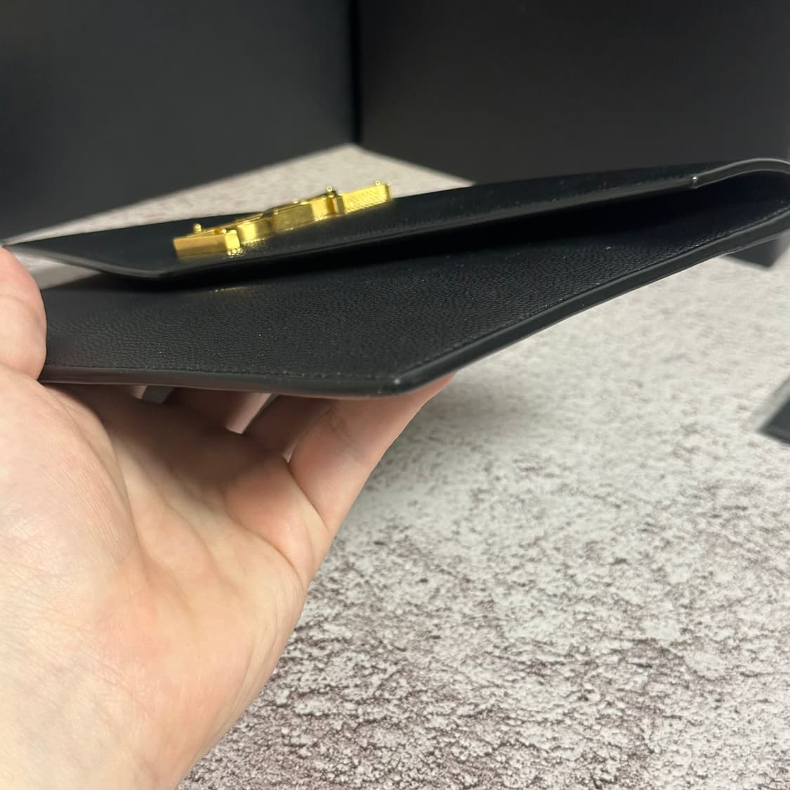 [풀구성] 입생로랑 업타운 클러치 블랙 상품이미지7