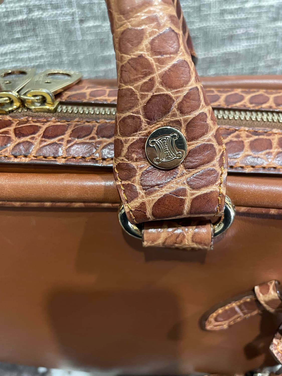 셀린느 악어가죽 트래블 토트백 정품 상품이미지9