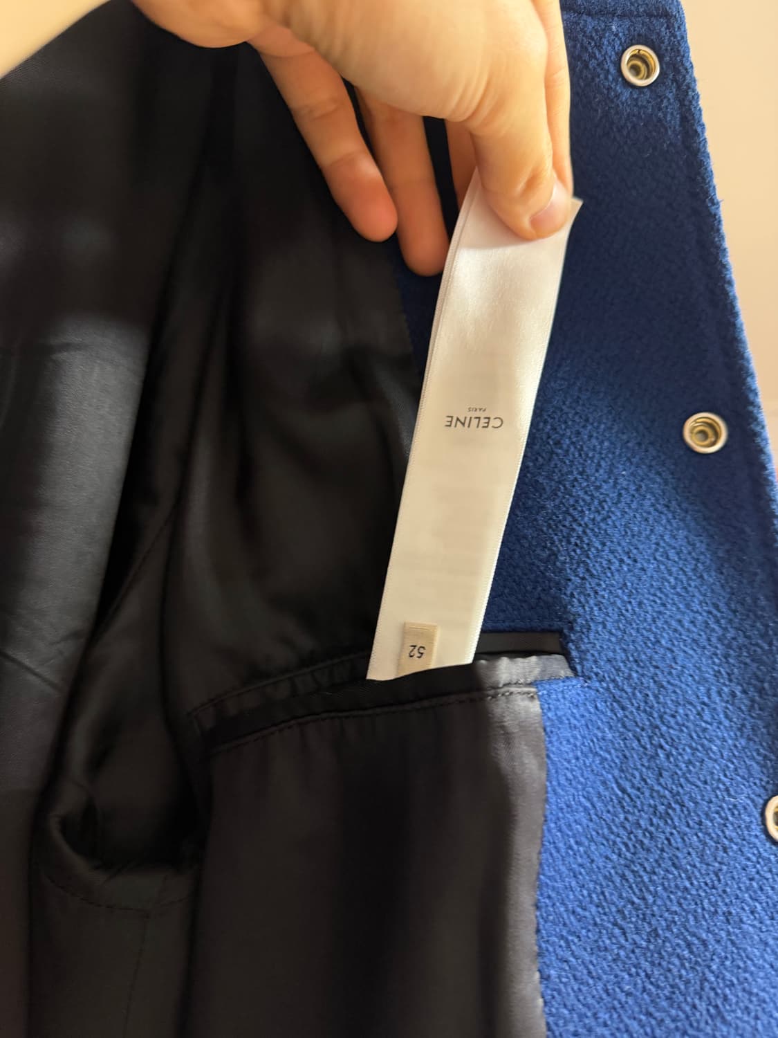 셀린느 테디 자켓 코발트 블루 (52) 상품이미지5