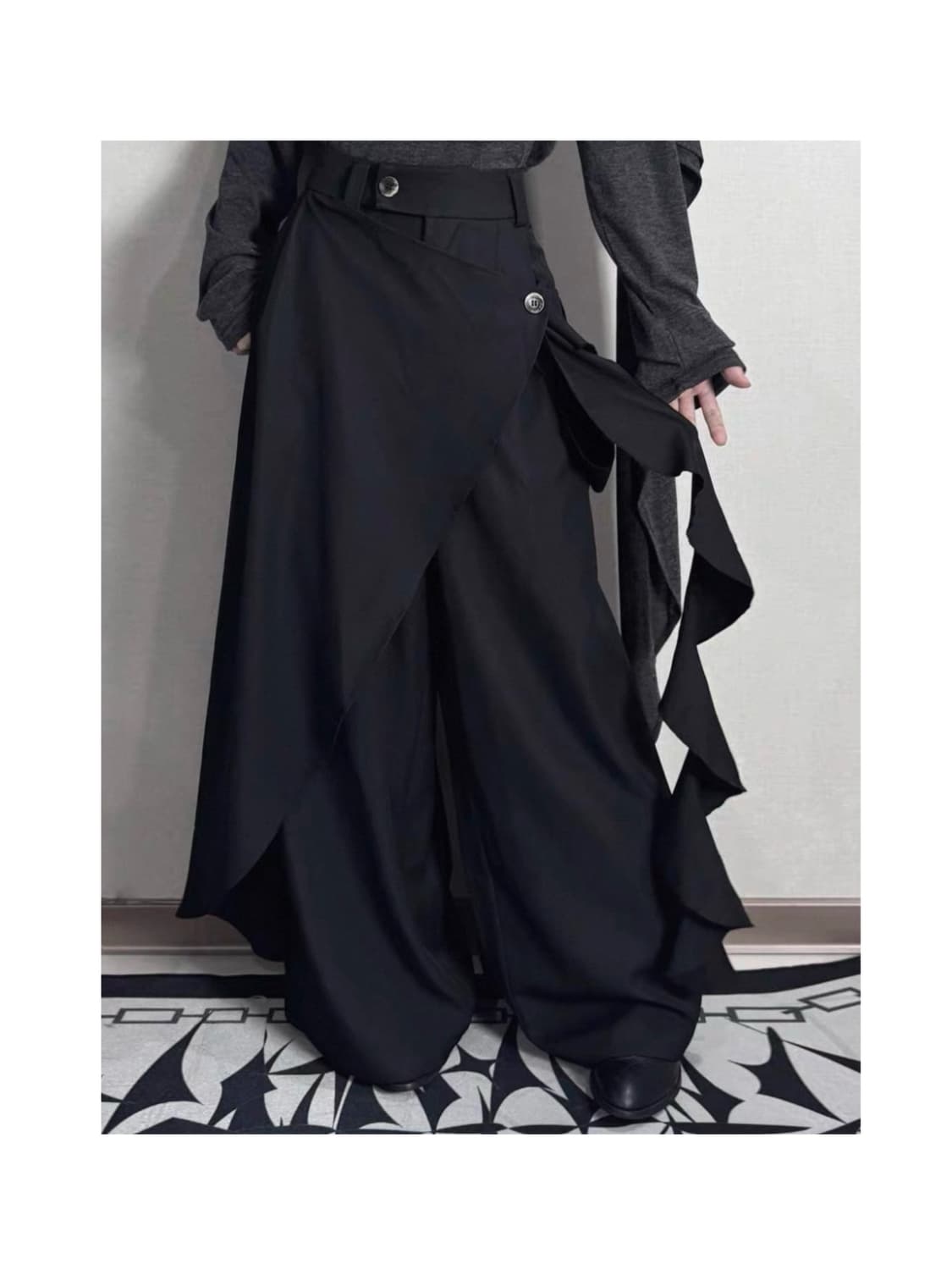 코스프레 동양풍 오리엔탈 punk 아방가르드 치마바지 스커트 팬츠 상품이미지1