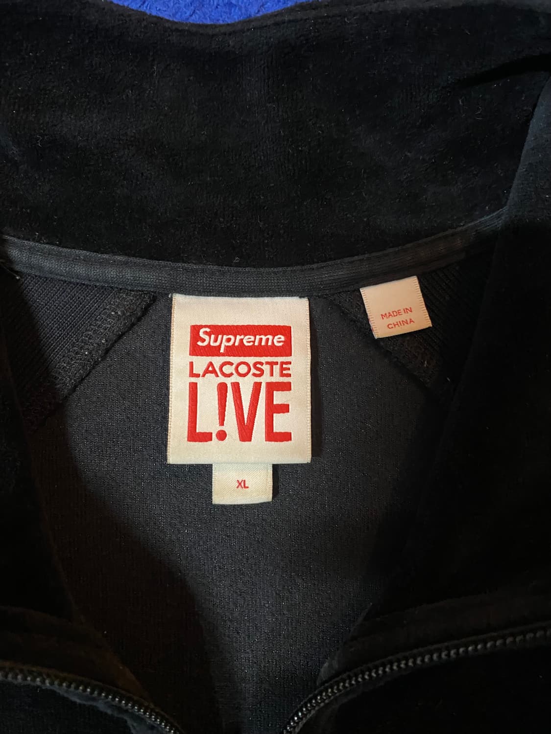 Supreme x Lacoste 슈프림 라코스테 벨루어 하프집업 상품이미지5