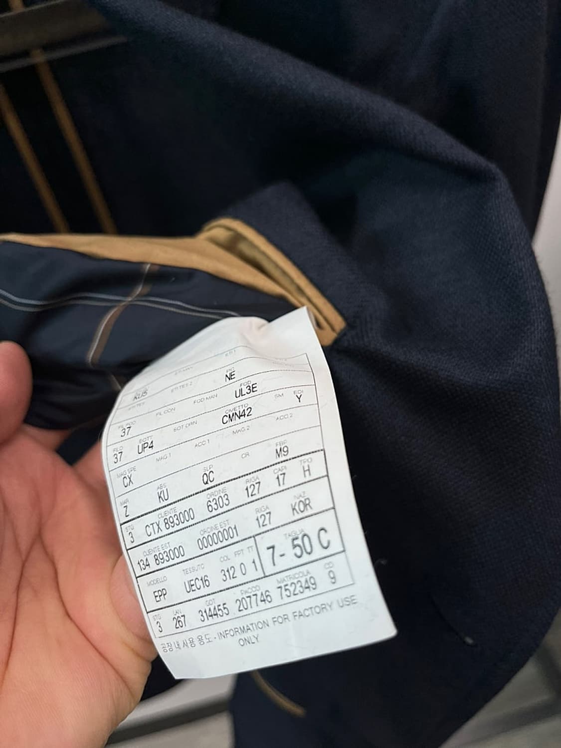 105) 에르메네질도제냐 캐시미어 자켓  상품이미지7