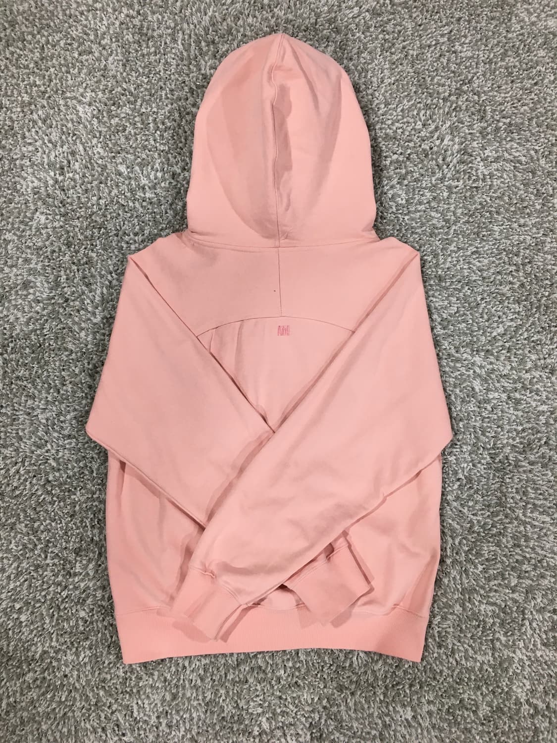 아미 로고 핑크 후드티 상품이미지2
