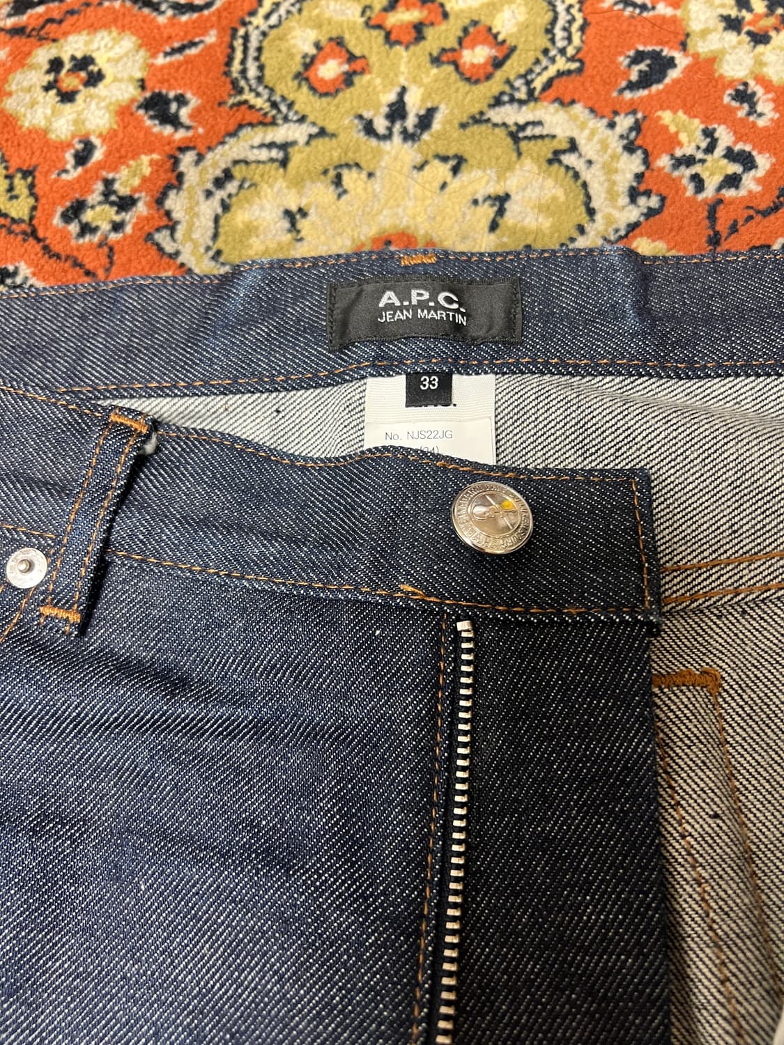 [33] APC 아페쎄 생지 인디고 마틴 데님팬츠 상품이미지2