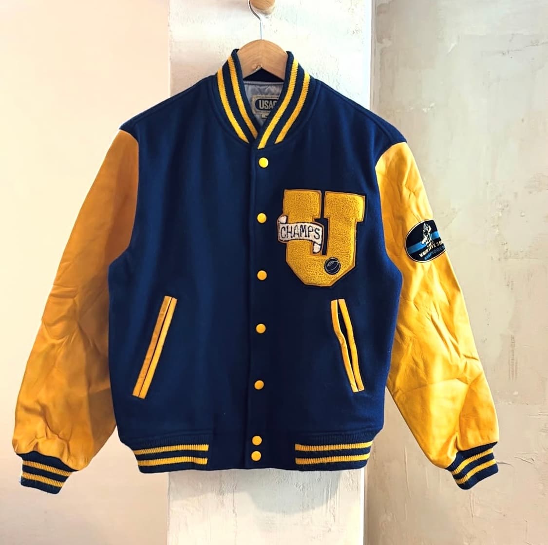 90’s USAC 바시티 자켓 상품이미지2