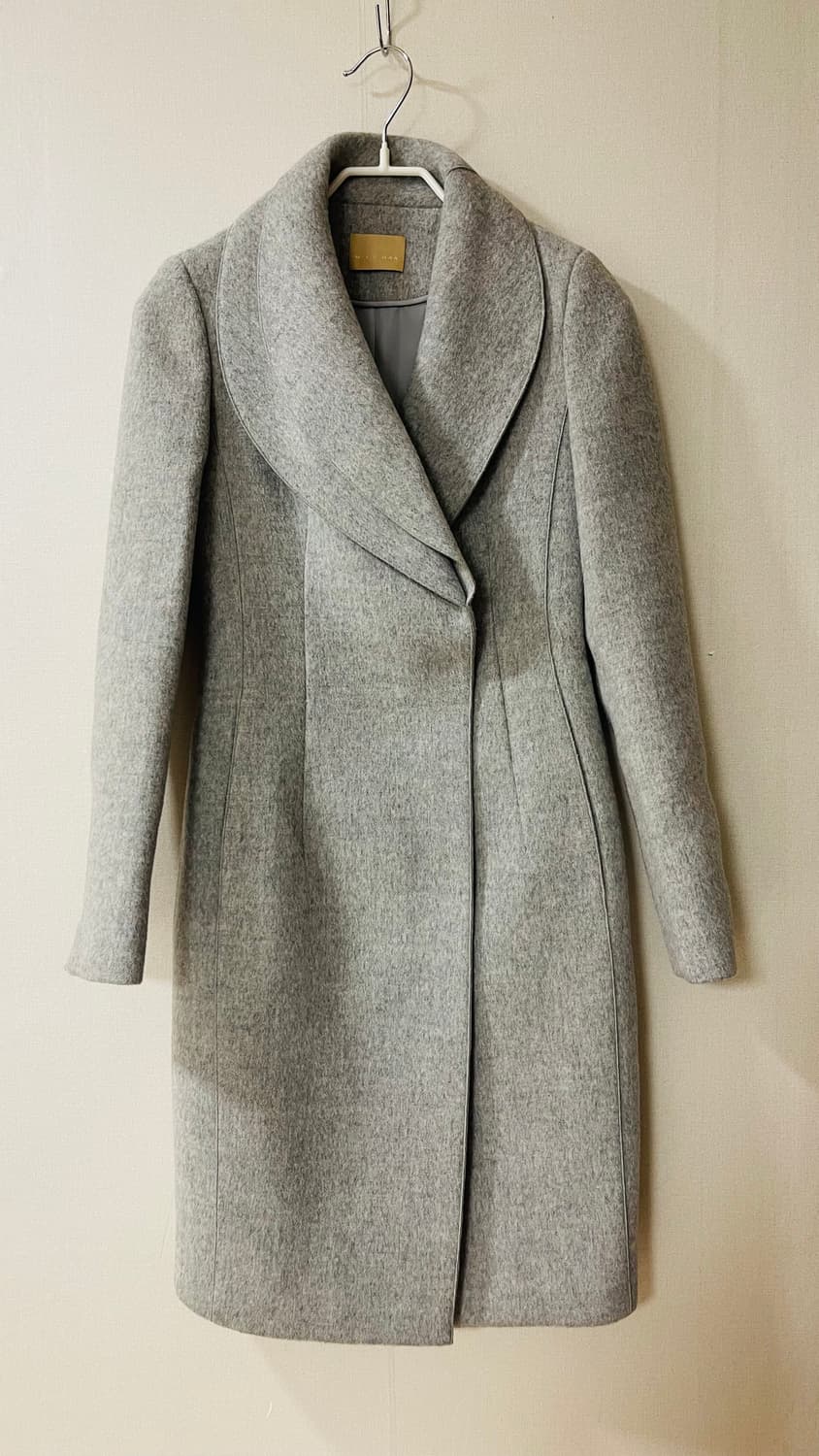 미샤 MICHAA 울 그레이 페미닌 코트 55. 정가 170만원대. 실착 상품이미지2