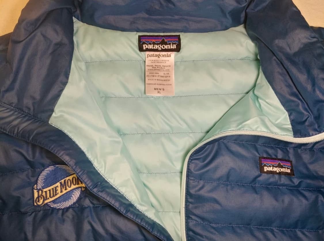 [XL]파타고니아 다운 스웨터 자켓 XL 블루문 경량 패딩 상품이미지2