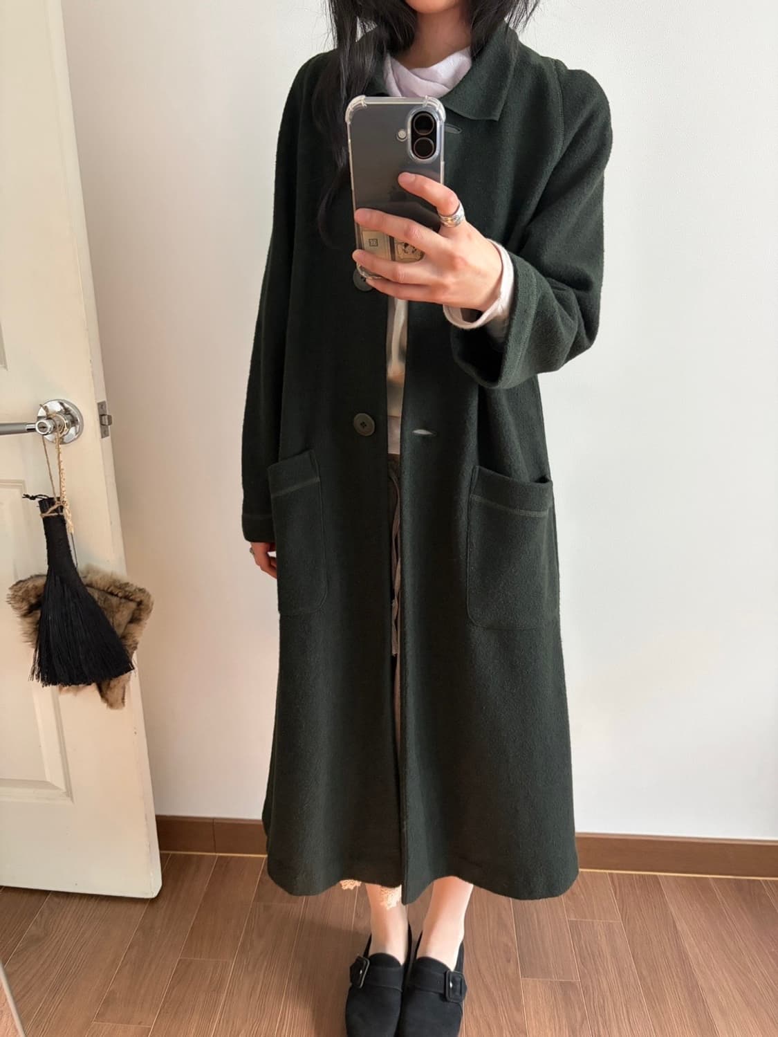 wool blended long coat 상품이미지3