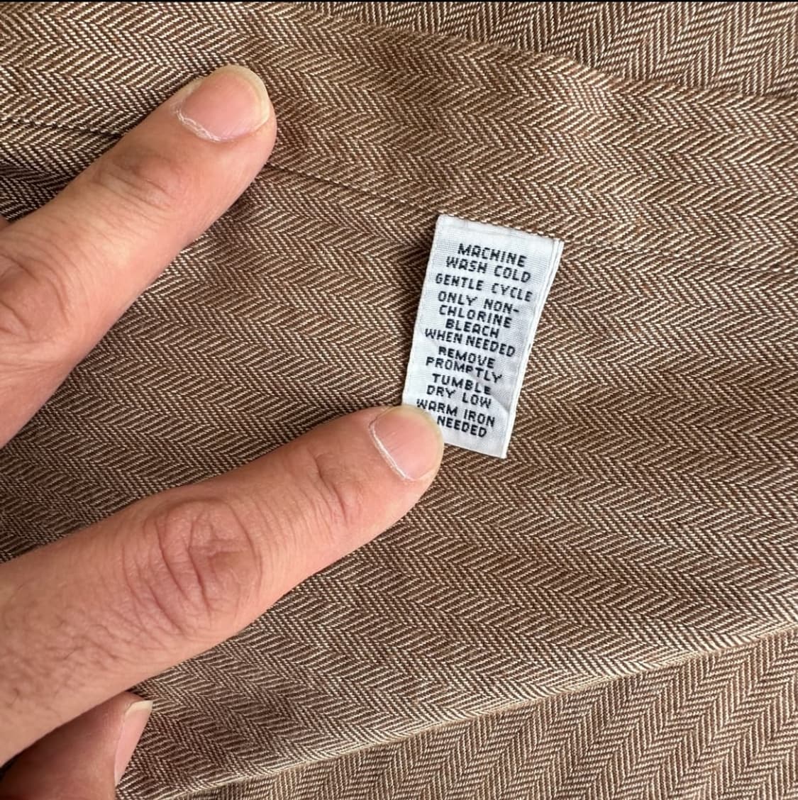 폴로 헤링본 브라운 셔츠 상품이미지4