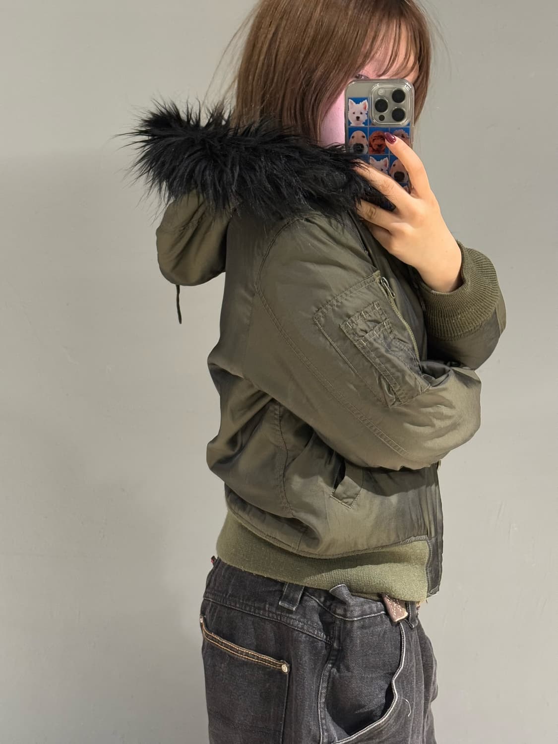 fur trimming detail n2b jumper 상품이미지5