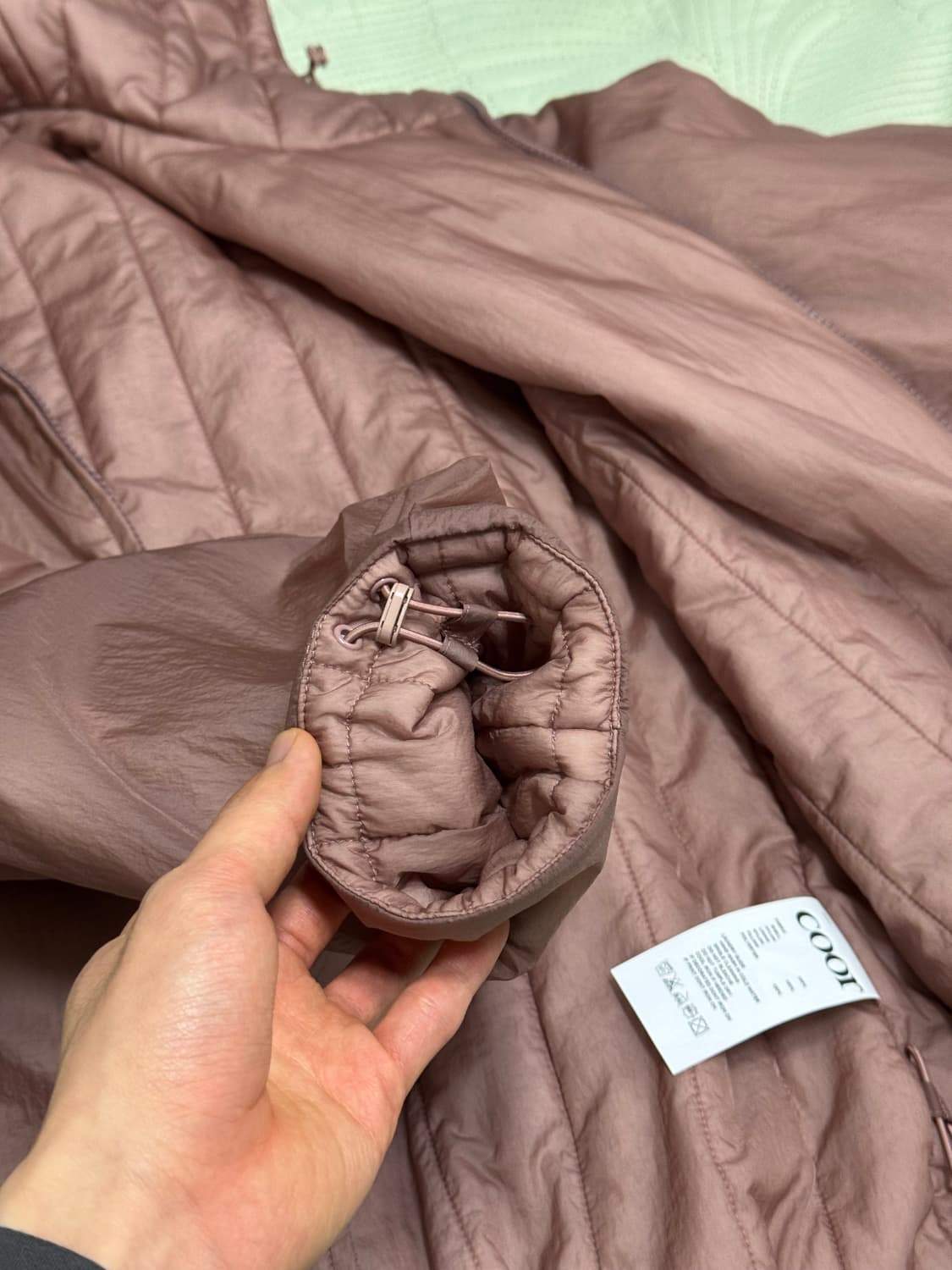 쿠어 트랜스페어런트 패디드 후드 점퍼 (인디핑크) 상품이미지4