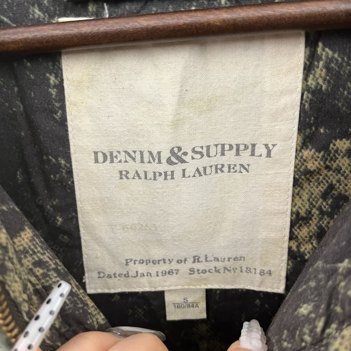 데님앤서플라이 랄프로렌 밀리터리 사파리 헌팅 야상 자켓 S C10754 상품이미지5