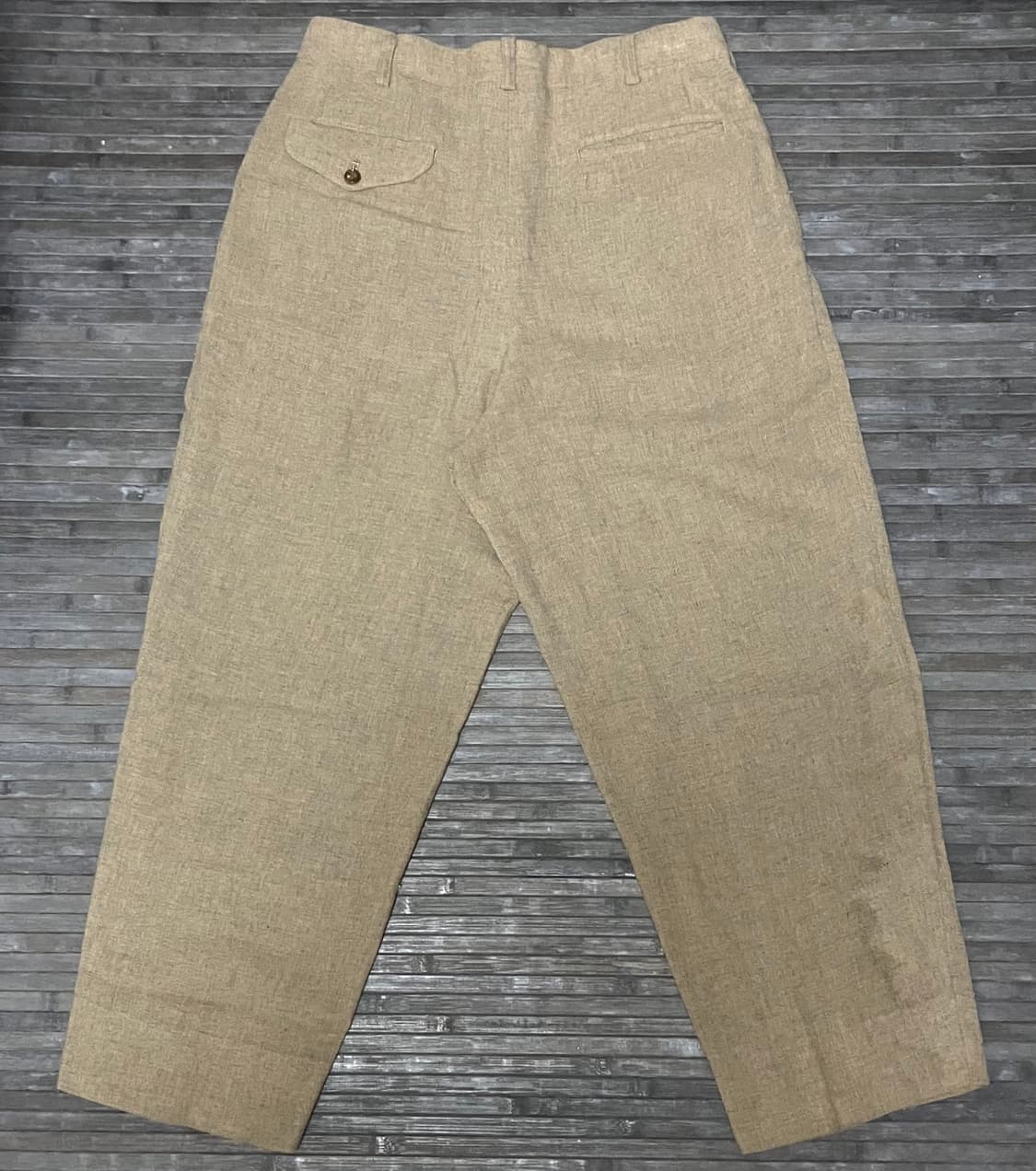 Beige wide wool slacks 상품이미지2