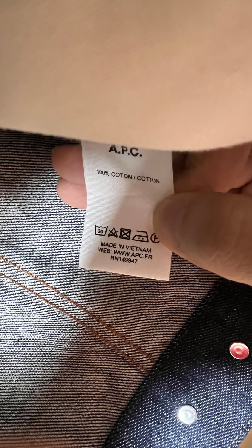 [M]아페쎄 apc 데님 자켓 워크블루 상품이미지4