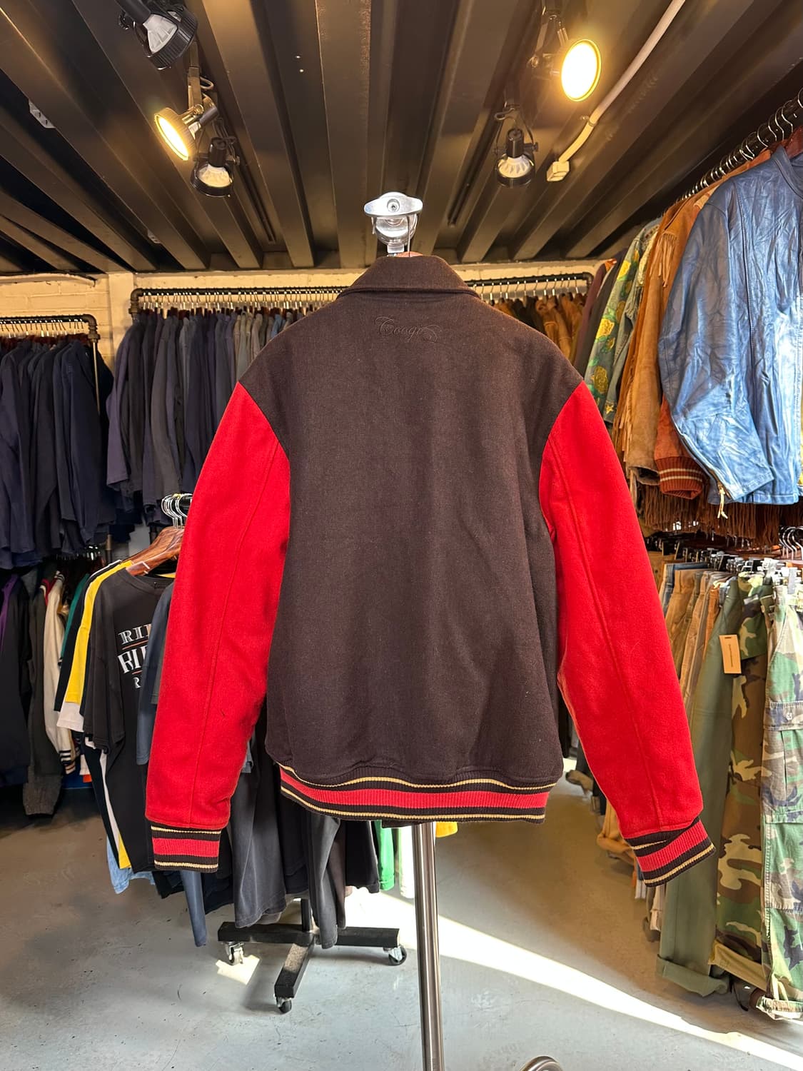 90-00s 쿠지 올드스쿨 헤비 울 바시티 자켓 상품이미지2