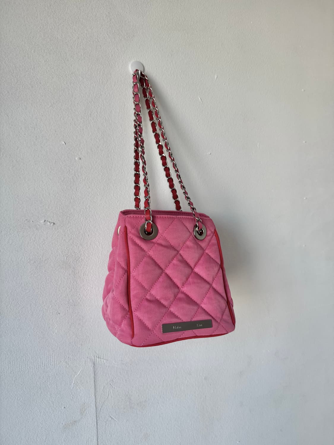 마뗑킴 퀼팅 미니백 핑크 레어템 상품이미지2