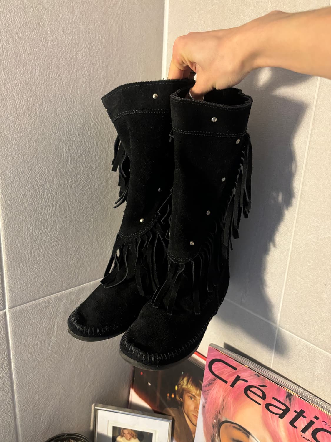 미네통카 프린지 스웨이드 부츠 상품이미지3