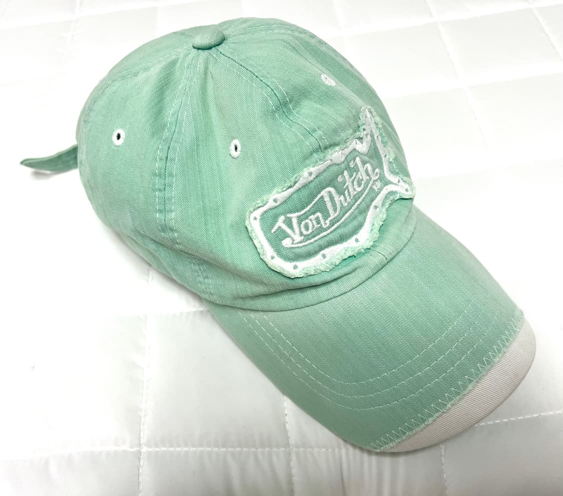 y2k 빈티지 그런지페어리 본더치 vondutch 민트 볼캡 모자 데님 상품이미지1