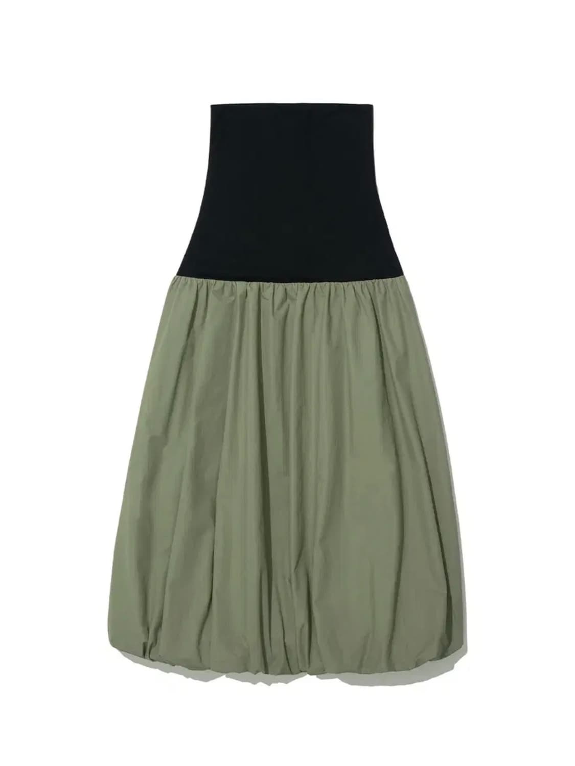 파르티멘토 우먼 2WAY PUFF MAXI SKIRT_LIGHT KHAK 상품이미지2