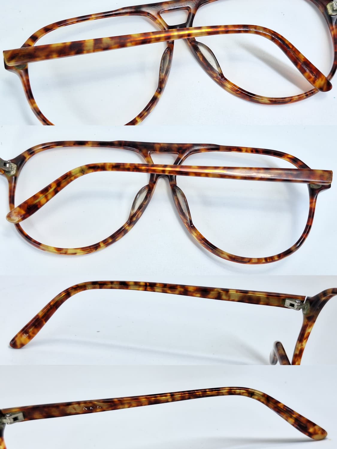 80s 일본 빈티지 NIKORI SL 투브릿지 슬림 뿔테 안경테 61mm 상품이미지3