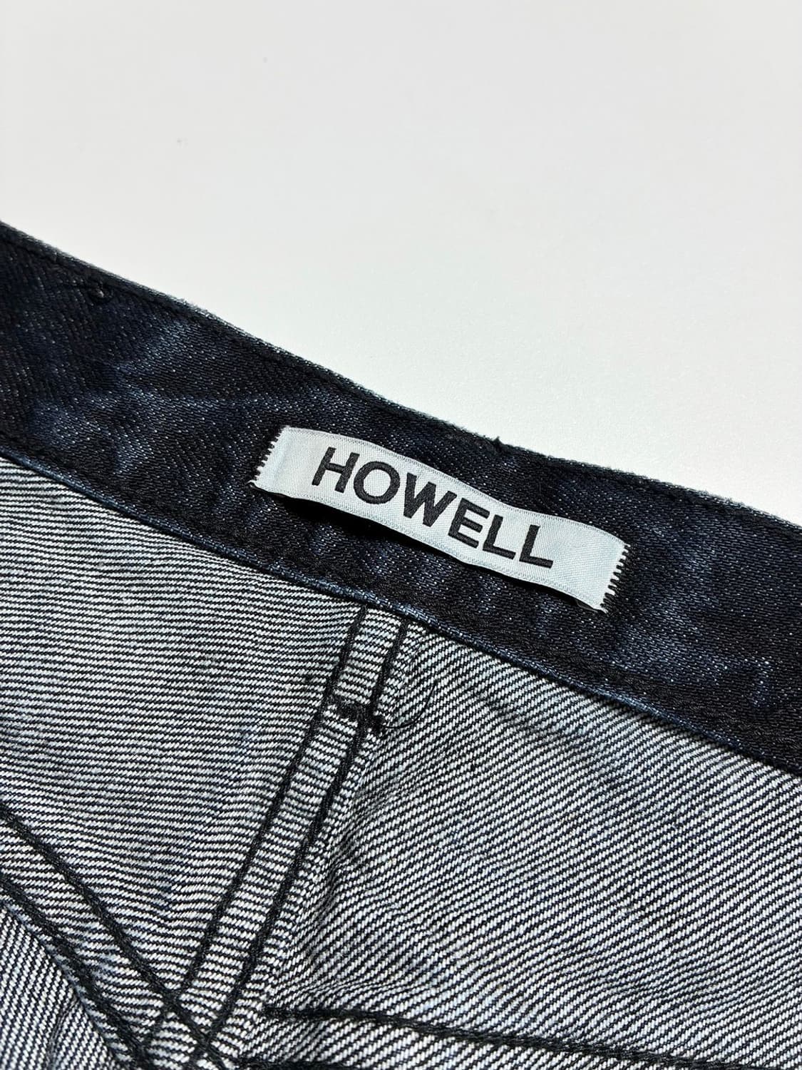 Selected HOWELL 블랙 워싱 와이드 데님 팬츠 R2365 상품이미지6