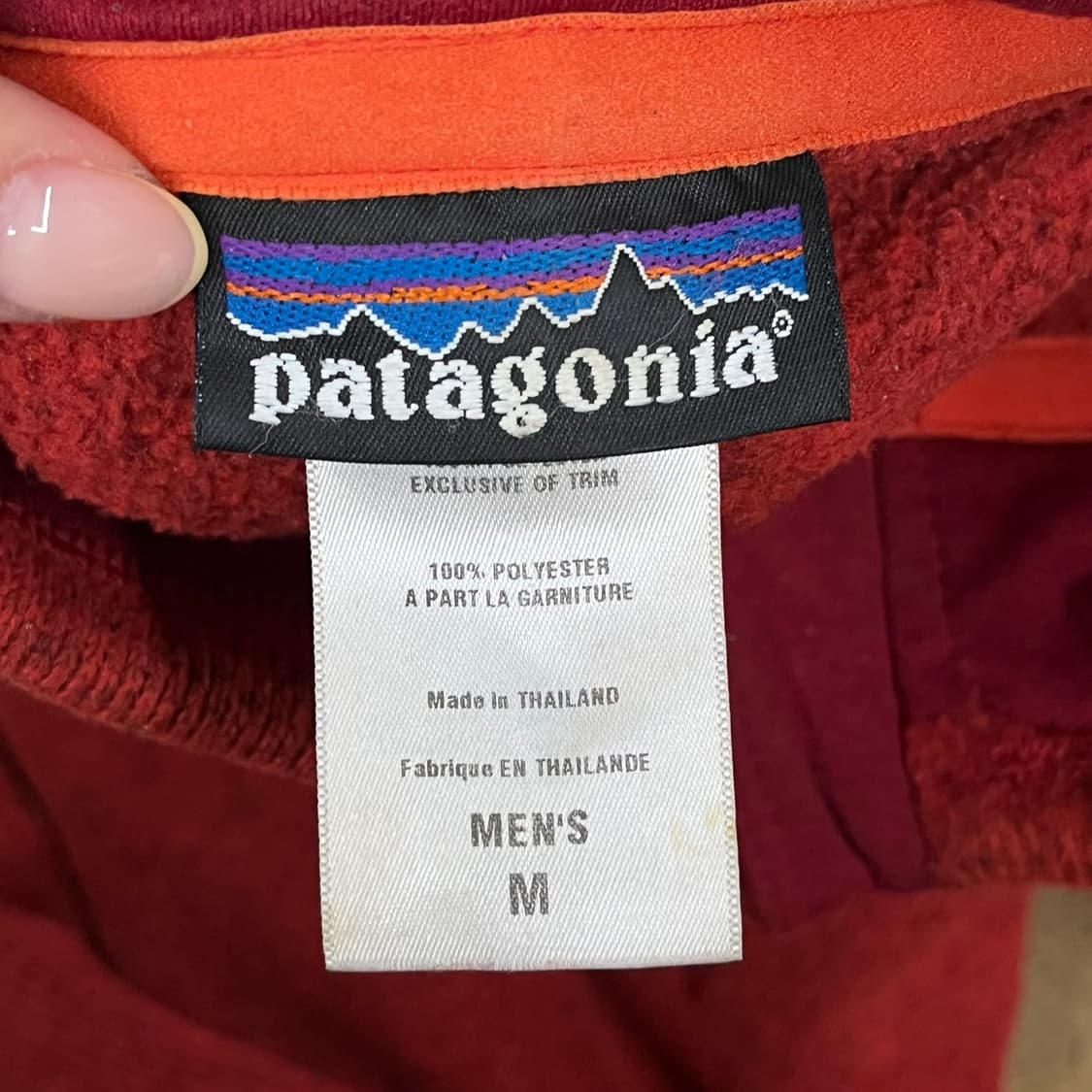 [정품/M] 파타고니아 레드 반집업 플리스 b18 상품이미지5