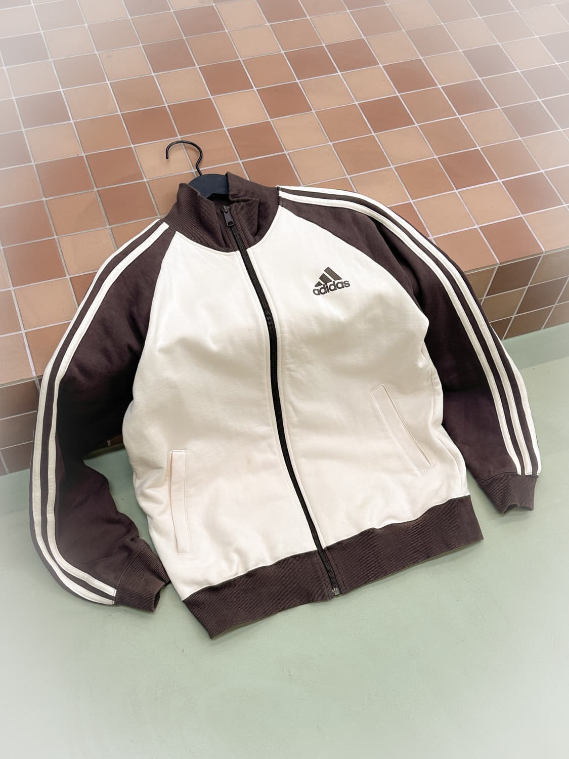 adidas brown cotton zip up 상품이미지5