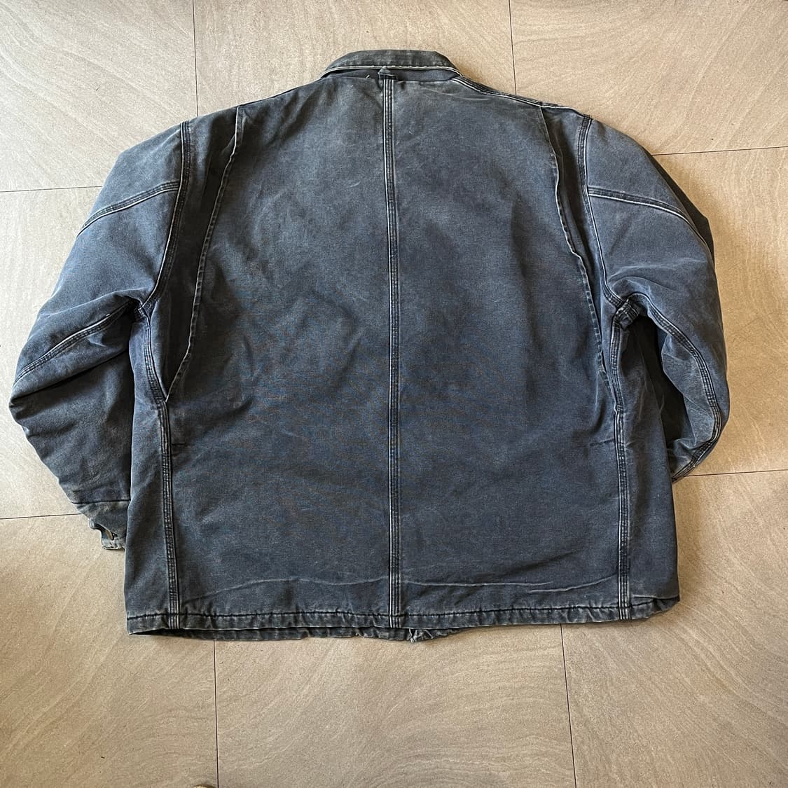 90년대 생산 칼하트 정품 네이비 덕 초어 자켓 상품이미지7