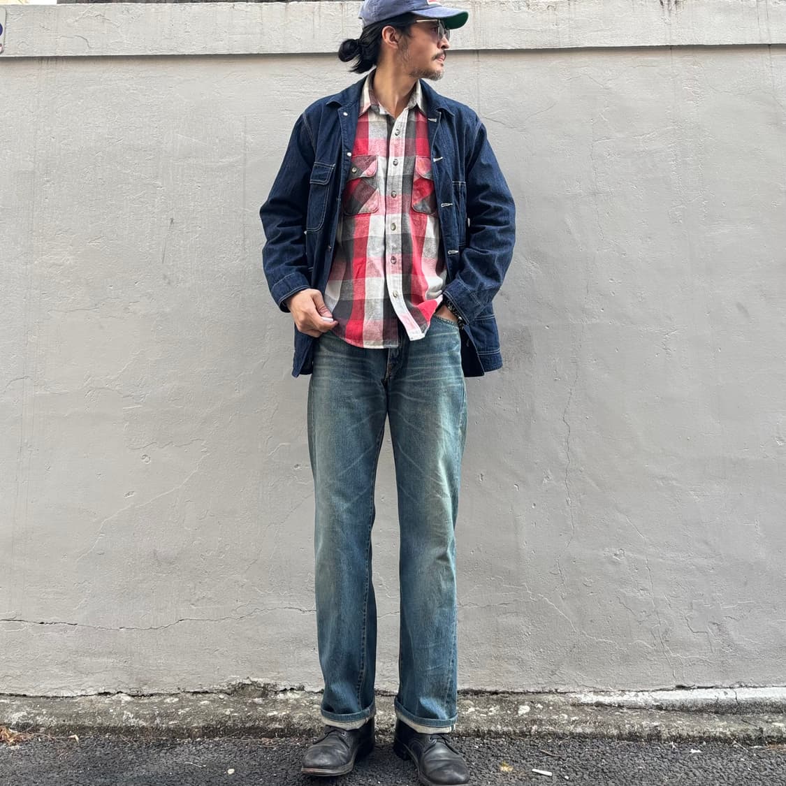 일본 리 1101 유니온 메이드 셀비지 데님 팬츠 상품이미지1