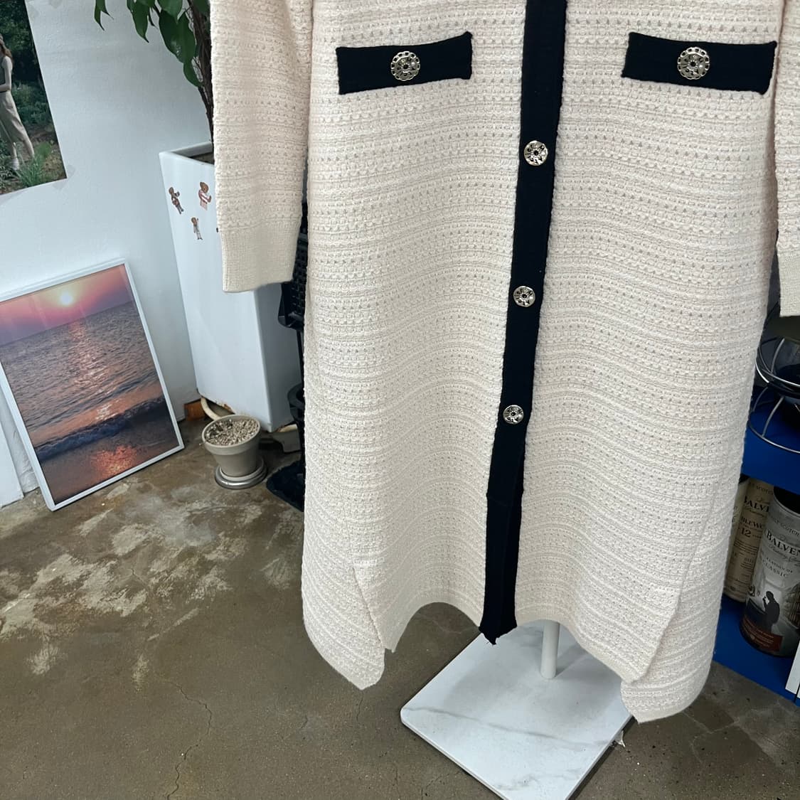 마인 트위드 원피스 가디건 F(90) 상품이미지4