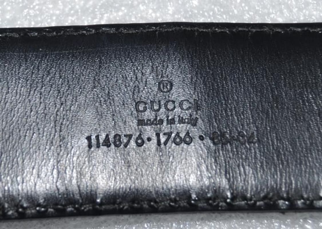 구찌/남성인터로킹시마가죽벨트(허리28~30) 상품이미지7