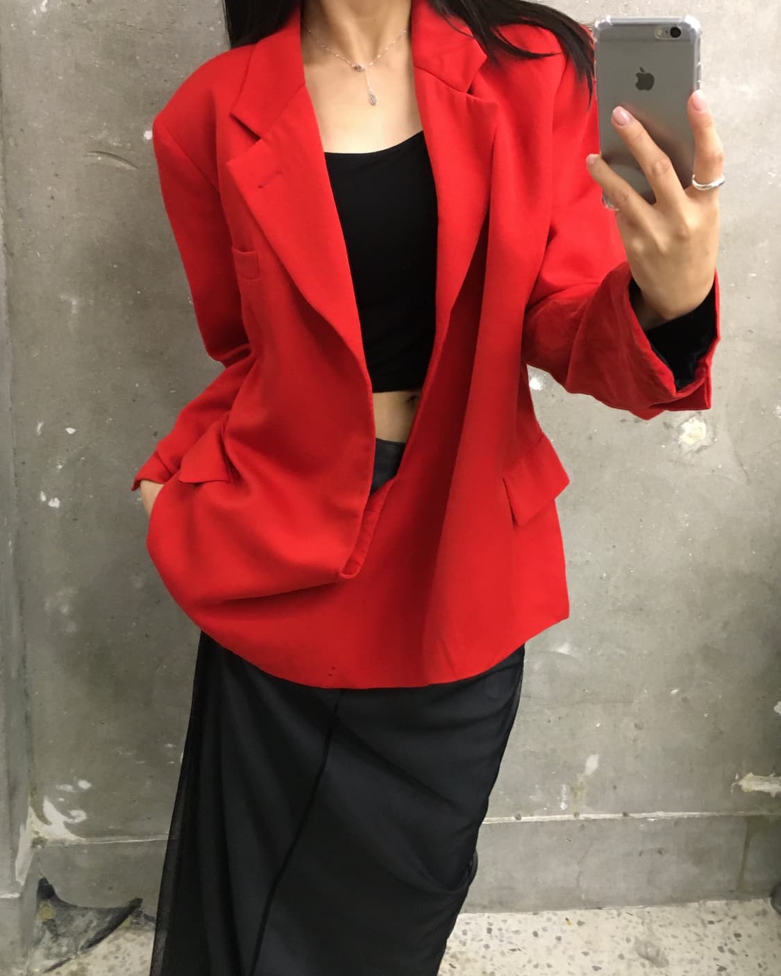 Comme des Garcons 꼼데가르송 1988 레드 블레이저 상품이미지1
