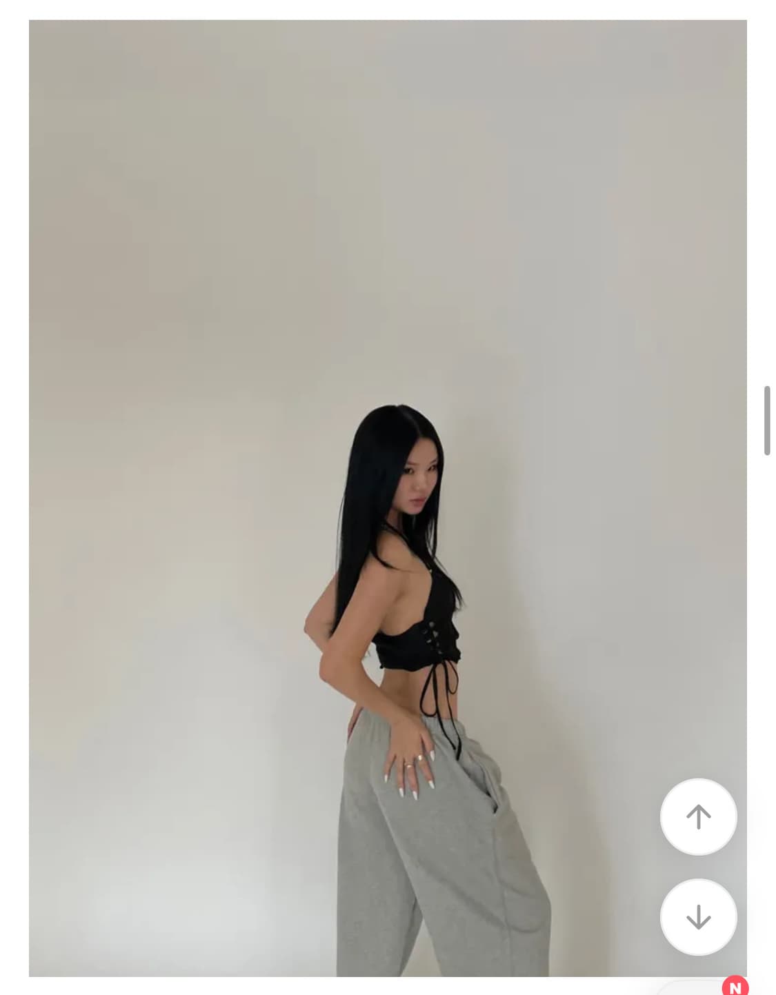 회색 조거팬츠 (옷장 정리중💬) 상품이미지2