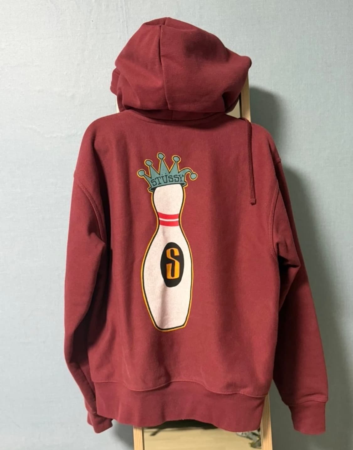 스투시 킹핀 후드집업 옥스블러드 (버건디) 상품이미지2