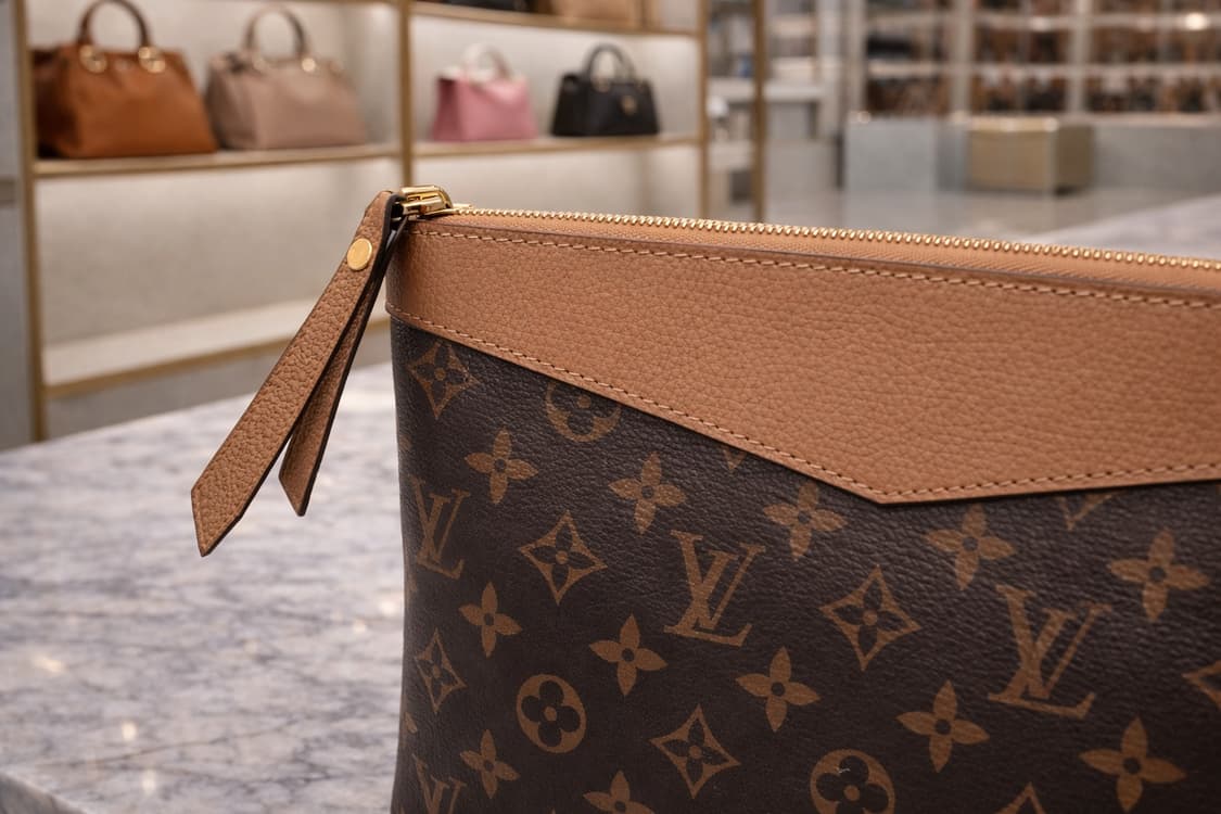 [S급] 루이비통 데일리 파우치 모노그램 캔버스 세서미 판매합니다!!! 상품이미지3