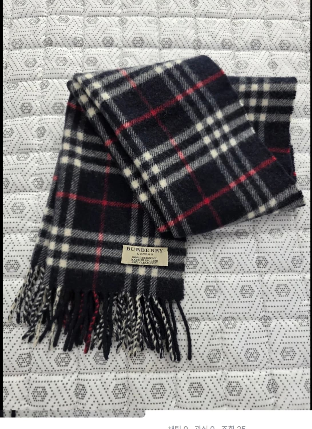 버버리 램스울 체크 머플러 상품이미지3