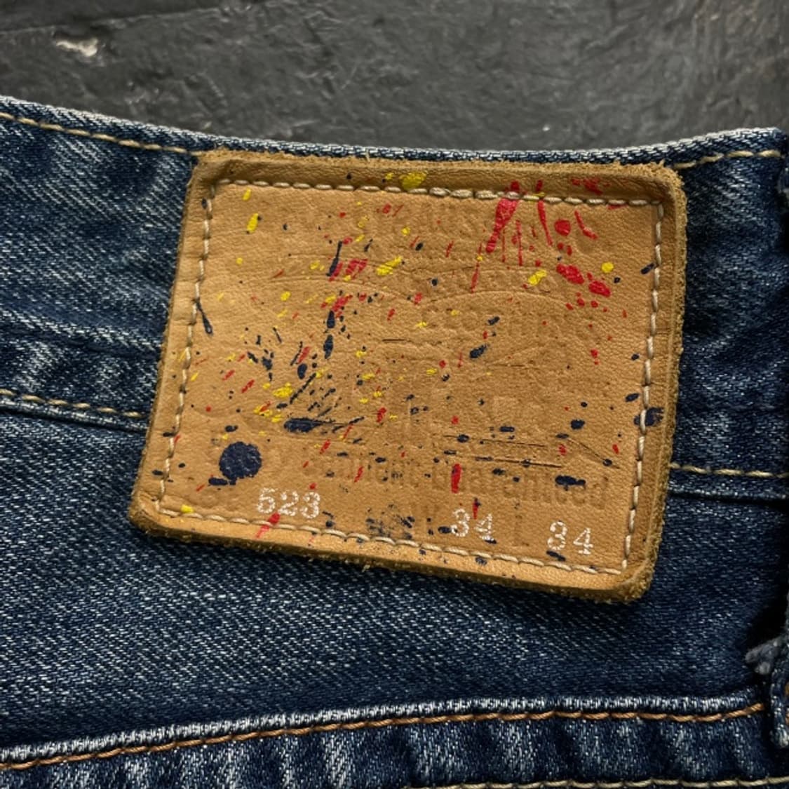 34 리바이스 523 페인트 청바지 상품이미지6