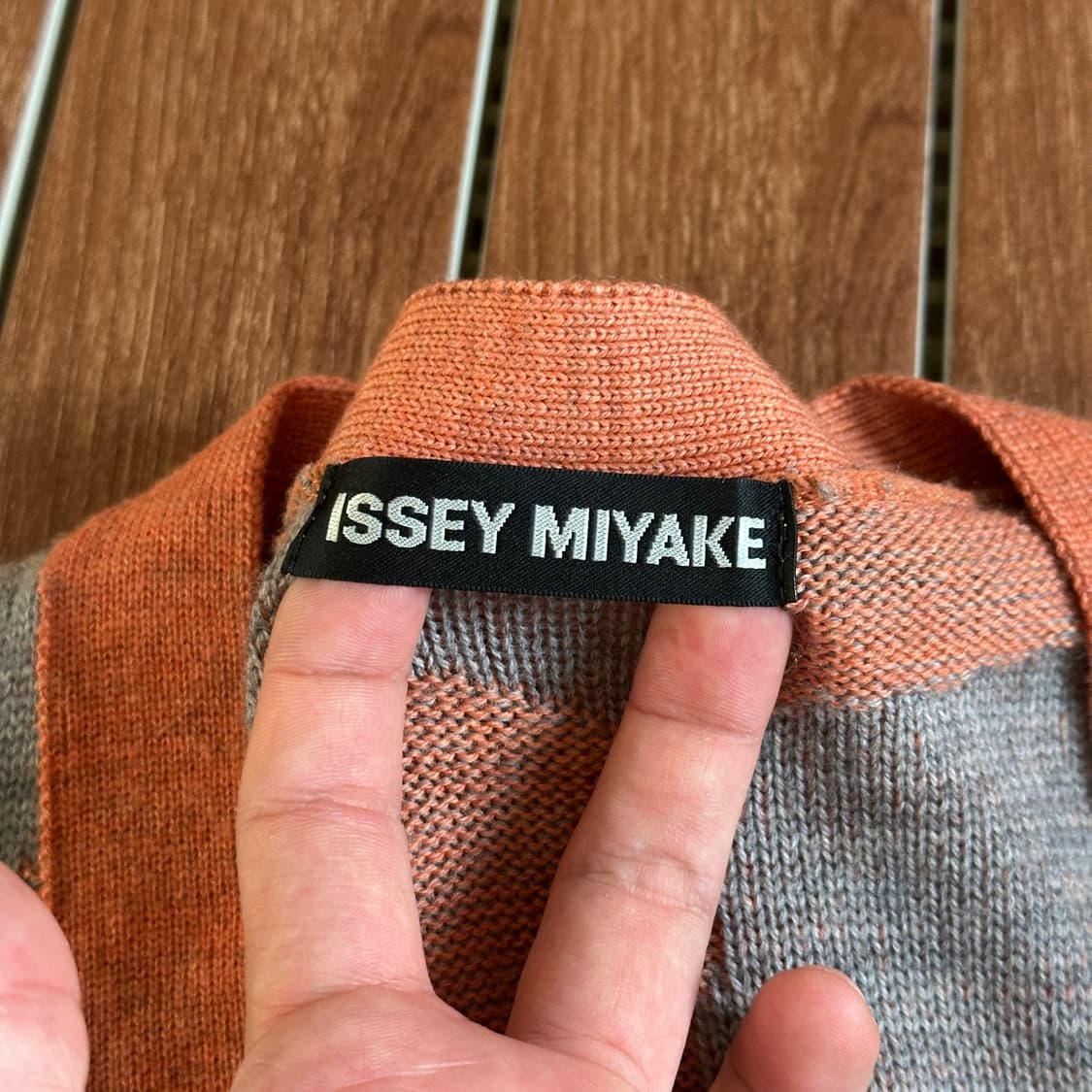 Issey miyake check wool cardigan 상품이미지4