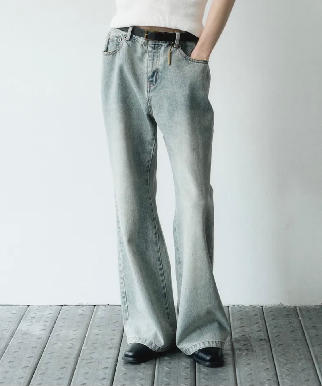 노이어 디스트로이드 플레어 데님 팬츠 48 상품이미지8