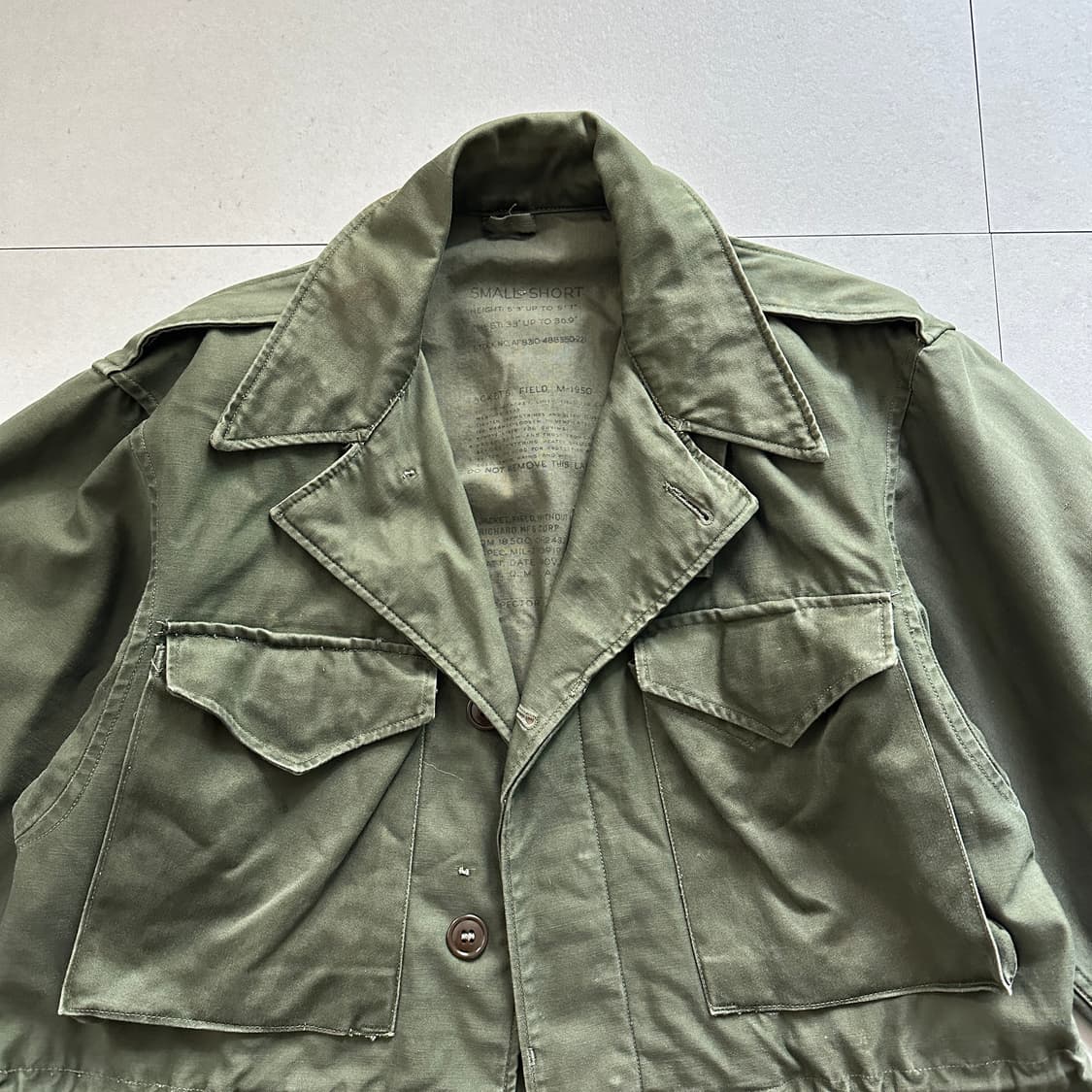 50s 미군 오리지널 M1950 필드자켓 한국전쟁 상품이미지2